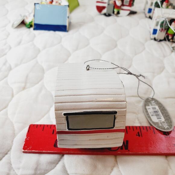 Midwest-CBK Set of 8 Tent Christmas Ornaments Santa Travel Holiday Camping NEW - Picture 14 of 16